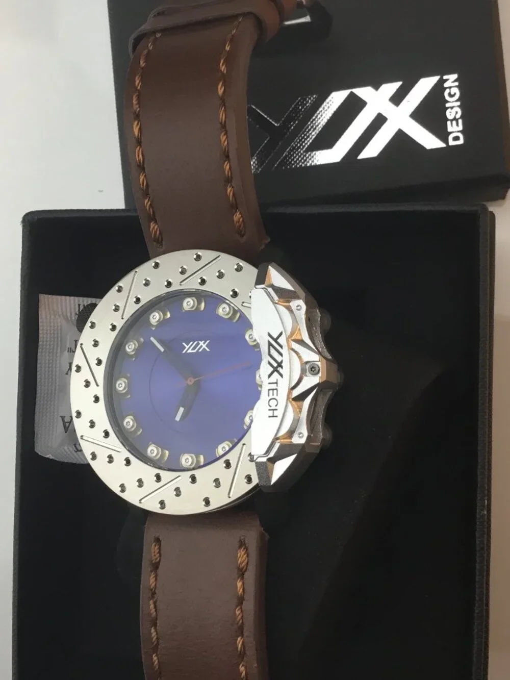Men's Sport WristWatch Racing Style High performance Brake Disc watch